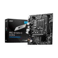 MSI PRO B760ME DDR4 MicroATX Placa Base Intel 1700 MSI PRO B760ME DDR4 MicroATX Placa Base Intel 1700