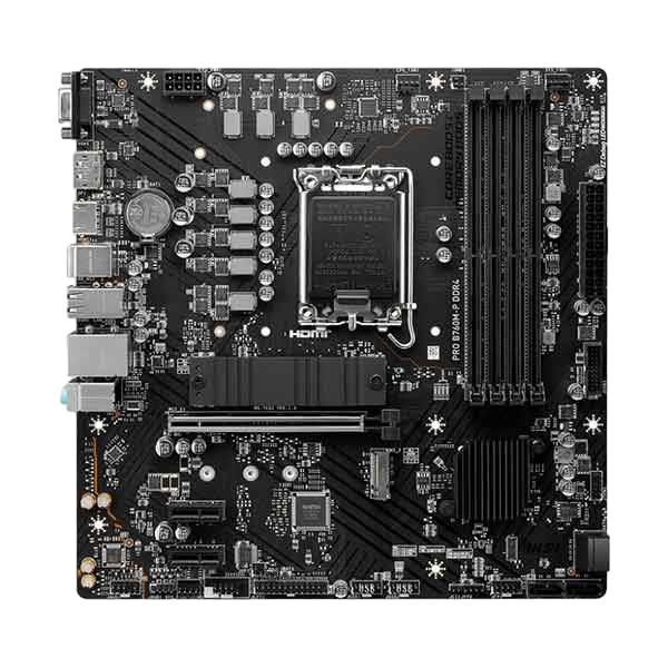 MSI PRO B760MP DDR4 MicroATX Placa Base Intel 1700 MSI PRO B760MP DDR4 MicroATX Placa Base Intel 1700