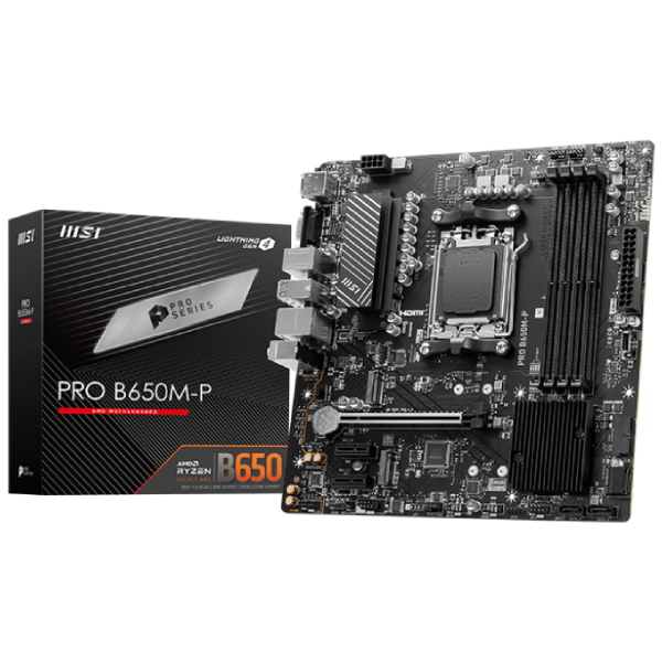 MSI Pro B650MP DDR5 MicroATX Placa Base AM5 MSI Pro B650MP DDR5 MicroATX Placa Base AM5