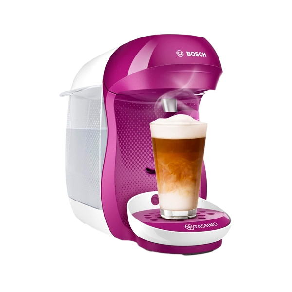Bosch Tassimo Happy Cafetera Multibebida BlancaRosa  Cafetera de Cápsulas Bosch Tassimo Happy Cafetera Multibebida BlancaRosa  Cafetera de Cápsulas