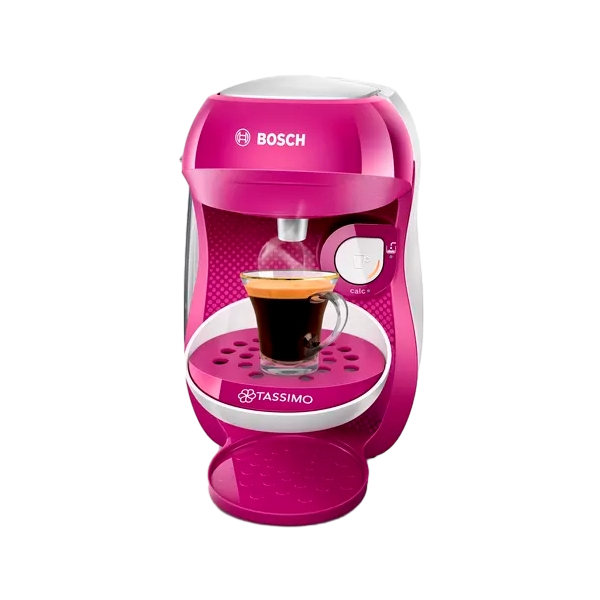 Bosch Tassimo Happy Cafetera Multibebida BlancaRosa  Cafetera de Cápsulas Bosch Tassimo Happy Cafetera Multibebida BlancaRosa  Cafetera de Cápsulas