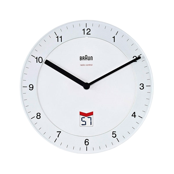 Braun BNC 006 reloj de pared blanco Braun BNC 006 reloj de pared blanco
