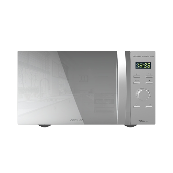 Cecotec ProClean 8110 Full Inox 1000W 28L con Grill  Microondas Cecotec ProClean 8110 Full Inox 1000W 28L con Grill  Microondas