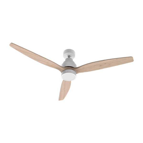 Cecotec EnergySilence Aero 5300 Ventilador de techo blanco madera Motor DC 30W 52 Luz led Mando distancia 6 velocidades Cecotec EnergySilence Aero 5300 Ventilador de techo blanco madera Motor DC 30W 52 Luz led Mando distancia 6 velocidades