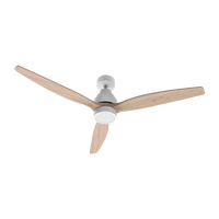 Cecotec EnergySilence Aero 5300 Ventilador de techo blanco madera Motor DC 30W 52 Luz led Mando distancia 6 velocidades Cecotec EnergySilence Aero 5300 Ventilador de techo blanco madera Motor DC 30W 52 Luz led Mando distancia 6 velocidades