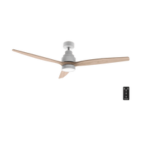 Cecotec EnergySilence Aero 5300 Ventilador de techo blanco madera Motor DC 30W 52 Luz led Mando distancia 6 velocidades Cecotec EnergySilence Aero 5300 Ventilador de techo blanco madera Motor DC 30W 52 Luz led Mando distancia 6 velocidades