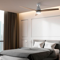 Cecotec EnergySilence Aero 5300 Ventilador de techo blanco madera Motor DC 30W 52 Luz led Mando distancia 6 velocidades Cecotec EnergySilence Aero 5300 Ventilador de techo blanco madera Motor DC 30W 52 Luz led Mando distancia 6 velocidades