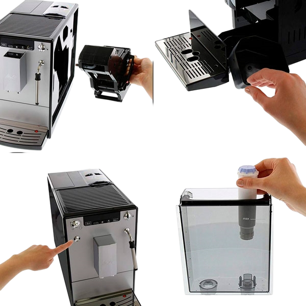 Melitta Caffeo Solo amp Milk E953102 Silver  Cafetera Melitta Caffeo Solo amp Milk E953102 Silver  Cafetera