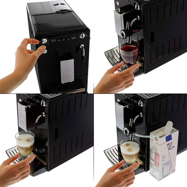 Melitta Caffeo Solo amp Perfect Milk E957101 Black Cafetera Melitta Caffeo Solo amp Perfect Milk E957101 Black Cafetera