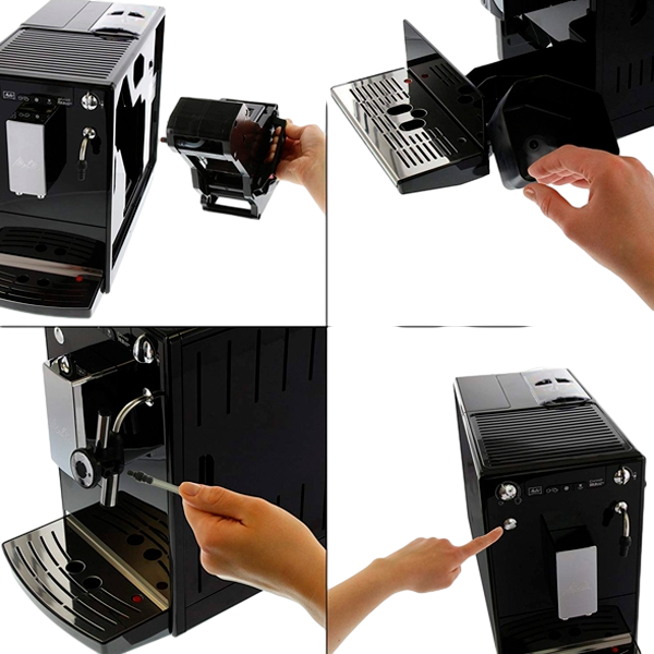 Melitta Caffeo Solo amp Perfect Milk E957101 Black Cafetera Melitta Caffeo Solo amp Perfect Milk E957101 Black Cafetera