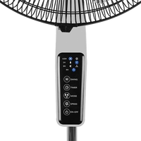 Orbegozo SF 0642 Ventilador de Pie con Mando a Distancia y Temporizador  Modos Silent Night y Nature  Gran Caudal de Aire  Oscilacion Automatica  Altura Regulable  Diseño Moderno