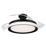 PHILIPS Bliss | Ventilador de techo retráctil Negro 35+28W Led