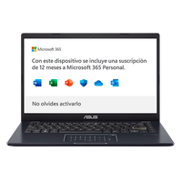 Asus Laptop E410MAEK1987WS Intel N4020 4GB 128GB eMMC 14 Full HD Windows 11 Home S Portátil Asus Laptop E410MAEK1987WS Intel N4020 4GB 128GB eMMC 14 Full HD Windows 11 Home S Portátil