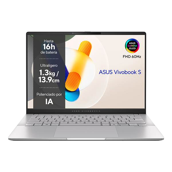 Asus VivoBook S 14 OLED M5406NAQD082W Portátil AMD Ryzen 5 7535HS 16GB DDR5 512GB NVMe 14 WUXGA OLED Windows 11 Home Asus VivoBook S 14 OLED M5406NAQD082W Portátil AMD Ryzen 5 7535HS 16GB DDR5 512GB NVMe 14 WUXGA OLED Windows 11 Home