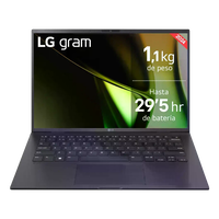 LG Gram 14Z90SGAD78B Portátil Intel Core Ultra 7 155H 32GB DDR5 1TB NVMe 14 Full HD Windows 11 Home LG Gram 14Z90SGAD78B Portátil Intel Core Ultra 7 155H 32GB DDR5 1TB NVMe 14 Full HD Windows 11 Home