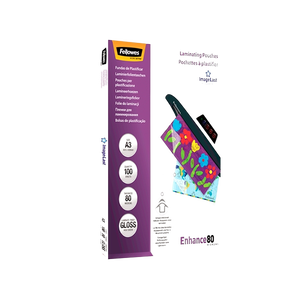 Fellowes A3 80micras 100uds  Fundas de Plastificar