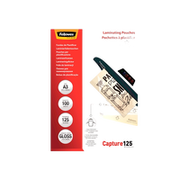 Fellowes A3 125micras 100uds  Fundas de Plastificar