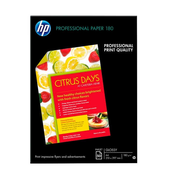 HP Papel satinado inyección de tinta 50 hojas A4 Papel HP Papel satinado inyección de tinta 50 hojas A4 Papel