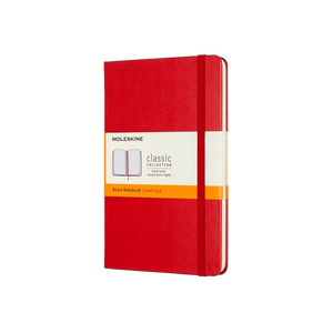 Moleskine Cuaderno Classic Rayas Tapa Dura Roja Talla M