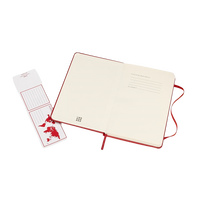 Moleskine Cuaderno Classic Rayas Tapa Dura Roja Talla M