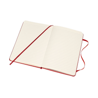 Moleskine Cuaderno Classic Rayas Tapa Dura Roja Talla M