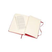 Moleskine Cuaderno Classic Rayas Tapa Dura Roja Talla M