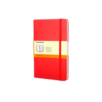 Moleskine Cuaderno Classic Rayas Tapa Dura Roja Talla P