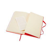 Moleskine Cuaderno Classic Liso Tapa Dura Roja Talla P