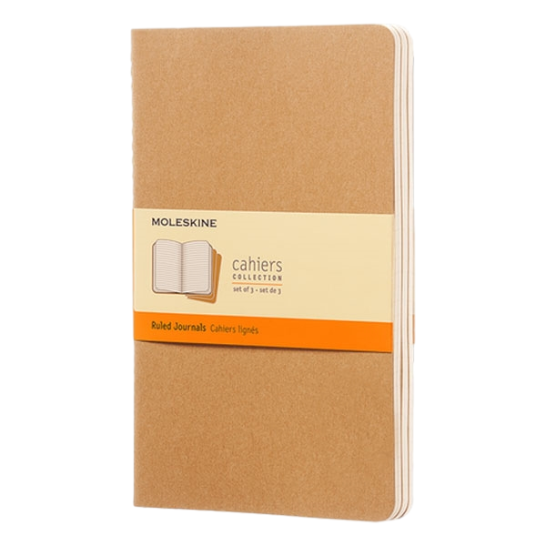 Moleskine Cuaderno Cahier Journals Pack de 3 Rayado Marrón Kraft Talla L Moleskine Cuaderno Cahier Journals Pack de 3 Rayado Marrón Kraft Talla L