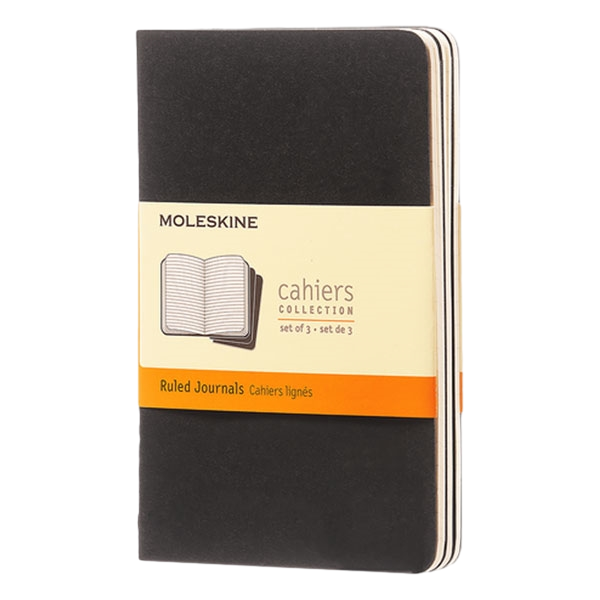 Moleskine Cuaderno Cahier Journals Pack de 3 Rayado Negro Talla P 9x14cm Moleskine Cuaderno Cahier Journals Pack de 3 Rayado Negro Talla P 9x14cm