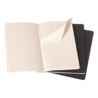 Moleskine Cuaderno Cahier Journals Pack de 3 Rayado Negro Talla P 9x14cm Moleskine Cuaderno Cahier Journals Pack de 3 Rayado Negro Talla P 9x14cm