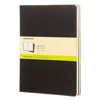 Moleskine Cuaderno Cahier Journals Pack de 3 Lisa Negro Talla XL 19x26cm Moleskine Cuaderno Cahier Journals Pack de 3 Lisa Negro Talla XL 19x26cm