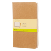Moleskine Cuaderno Cahier Journals Pack de 3 Lisa Marrón Kraft Talla L 13x21cm Moleskine Cuaderno Cahier Journals Pack de 3 Lisa Marrón Kraft Talla L 13x21cm