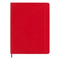 Moleskine Cuaderno Classic Tapa Blanda Liso Rojo Escarlata Talla XL 19x25cm Moleskine Cuaderno Classic Tapa Blanda Liso Rojo Escarlata Talla XL 19x25cm