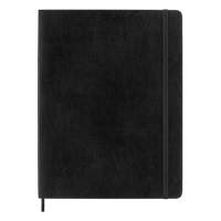 Moleskine Cuaderno Classic Tapa Blanda Rayado Negro Talla XL 19x25cm