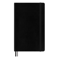 Moleskine Cuaderno Classic Ampliado Tapa Blanda Rayado Negro Talla L 13x21cm