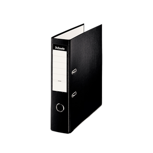 Esselte Archivador de Palanca de PP de Plástico Forrado A4 Lomo 75mm Negro