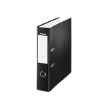 Esselte Archivador de Palanca de PP de Plástico Forrado Folio Lomo 75mm Negro