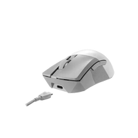 Asus ROG Gladius III Wireless Aimpoint White  Ratón Gaming RF Wireless  Bluetooth  USB TypeA Óptico 36000 DPI