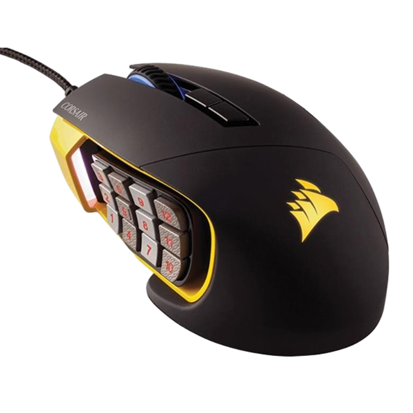 Corsair Gaming Scimitar PRO RGB negro amarillo Ratón Corsair Gaming Scimitar PRO RGB negro amarillo Ratón