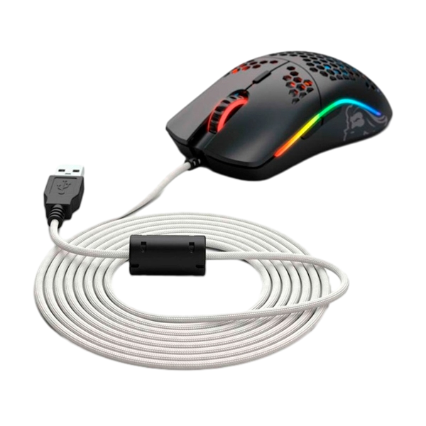 Glorious PC Gaming Race Ascended Cable V2 Arctic White  Cable Ratón Glorious PC Gaming Race Ascended Cable V2 Arctic White  Cable Ratón