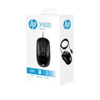 HP X900 óptico con cable  Ratón