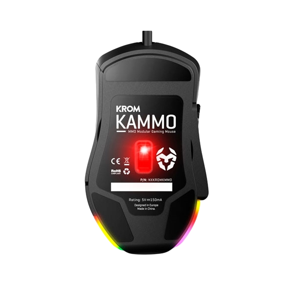 Krom Kammo MMO RGB negro  Ratón Krom Kammo MMO RGB negro  Ratón