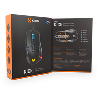 Krom Kick Ratón Gaming RGB Sensor Óptico 12000 DPI 7 botones Krom Kick Ratón Gaming RGB Sensor Óptico 12000 DPI 7 botones