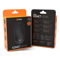 Krom Komet RGB Ratón inalámbrico Sensor Óptico 8 Botones 2400 DPI Krom Komet RGB Ratón inalámbrico Sensor Óptico 8 Botones 2400 DPI