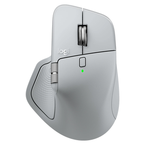 Logitech MX Master 4  Ratón Inalámbrico Ergonómico 7 Botones Sensor Óptico 8000 DPI Conectividad Bluetooth y USBC  Gris Pálido