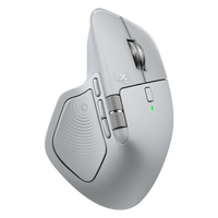 Logitech MX Master 4  Ratón Inalámbrico Ergonómico 7 Botones Sensor Óptico 8000 DPI Conectividad Bluetooth y USBC  Gris Pálido