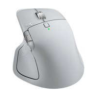 Logitech MX Master 4  Ratón Inalámbrico Ergonómico 7 Botones Sensor Óptico 8000 DPI Conectividad Bluetooth y USBC  Gris Pálido