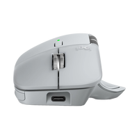 Logitech MX Master 4  Ratón Inalámbrico Ergonómico 7 Botones Sensor Óptico 8000 DPI Conectividad Bluetooth y USBC  Gris Pálido