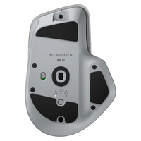 Logitech MX Master 4  Ratón Inalámbrico Ergonómico 7 Botones Sensor Óptico 8000 DPI Conectividad Bluetooth y USBC  Gris Pálido